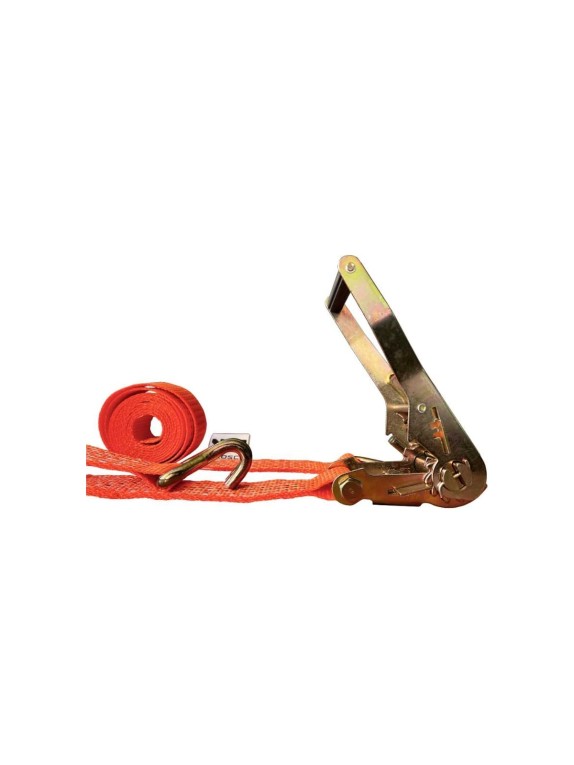 Комплект стяжных ремней GROSCO с крюками для крепления груза с храповым механизмом 7-14 т, 15 м 75 мм, 10 шт RST07015C0
