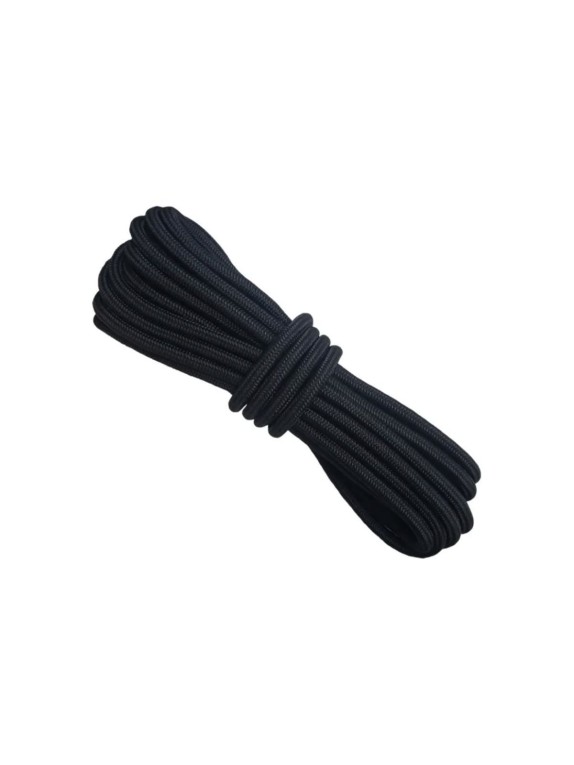 Шнур бытовой СИБШНУР д 6 мм, 100 м черный 20286