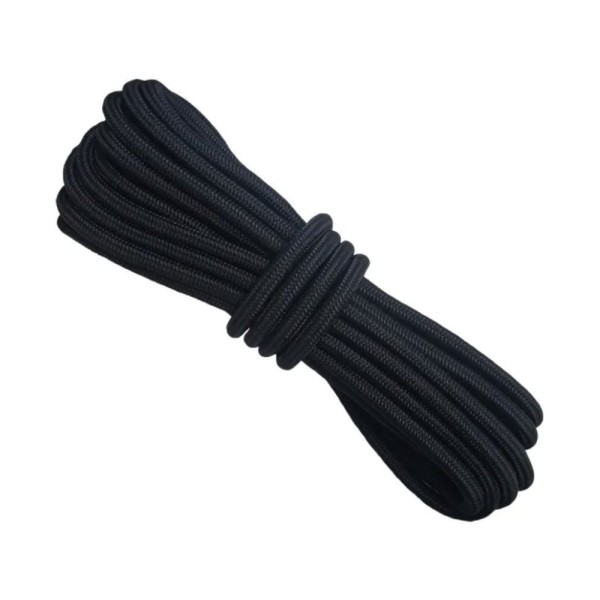 Шнур бытовой СИБШНУР д 6 мм, 50 м черный 20283