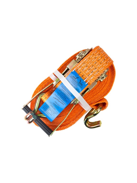 Ремень стяжной ПРОММЕТАЛЛ 7/14 т, 75 мм, оранжевый, 4 м, рабочая нагрузка 3500 кг РС7147543500