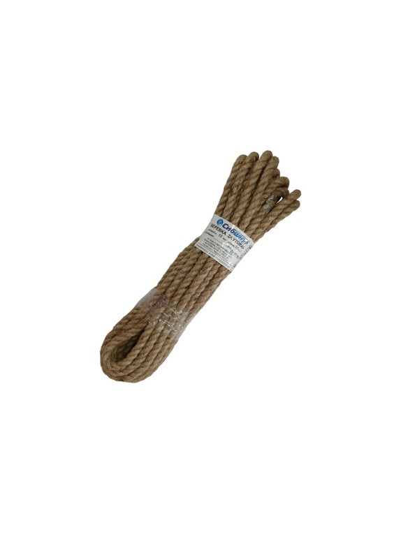 Джутовая веревка Сибшнур диаметр 10 мм, 10 м, моток 10060