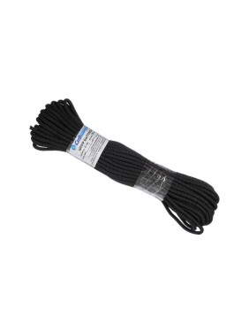 Плетеный бытовой шнур Сибшнур диаметр 6 мм, 20 м, черный 20277