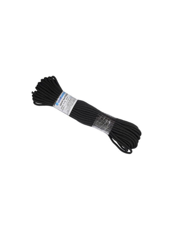 Шнур бытовой СИБШНУР д 6 мм, 50 м черный 20283