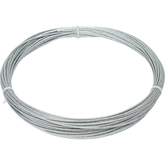 Стальной трос для растяжки DIN 3055, 2 мм, 20 м Tech-Krep 127843