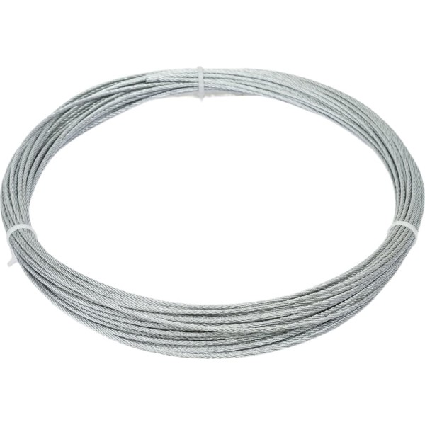 Стальной трос для растяжки DIN 3055, 2 мм, 20 м Tech-Krep 127843