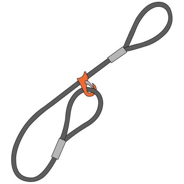 Строп чокер ТамбовТехСнаб 1СКч 2 т, 2 м, 15 мм, с плавающим крюком 7930130722943