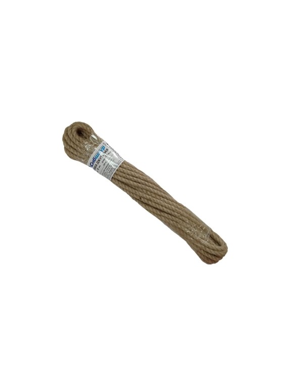 Джутовая веревка Сибшнур диаметр 6 мм, 10 м, моток 10016