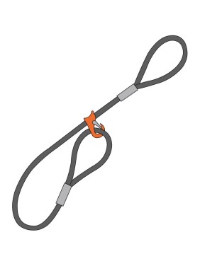 Строп чокер ТамбовТехСнаб 1СКч 1.25 т, 10 м, 12 мм, с плавающим крюком 7930130722820