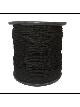 Шнур бытовой Сибшнур диаметр 6 мм 450 м черный на катушке 20833