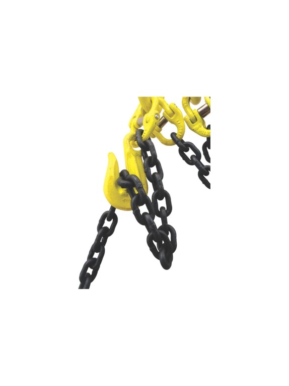 Четырехветвевой цепной строп ТРАСТ 4сц 11,2 тн, 3500 мм, укоротители, крюки самозапирающиеся, 8 класс 4687203984885