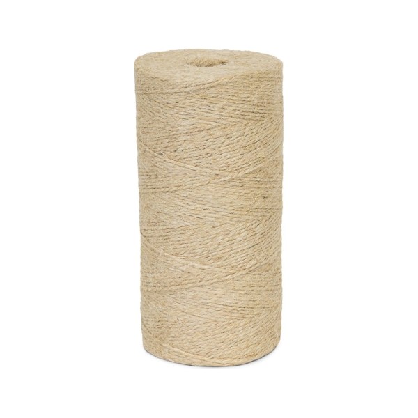 Шпагат джутовый ЩИТ ШД 1,2 ктекс П 2 пол. 2-ниточный в боб. по 0,5 кг белый 15106-1