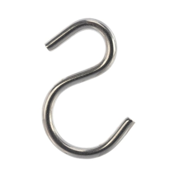 Крюк S-образный асимметричный Партнер 43x5х14x21, нерж.сталь А2, 2 шт. пакет ФАС 57281 2 70