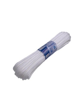 Вязаный шнур Сибшнур диаметр 8 мм, 20 м, белый 30221