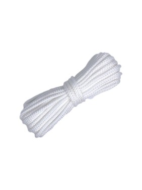 Шнур вязаный СИБШНУР д 10 мм, белый, 100 м 30253