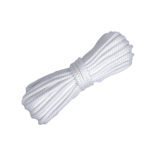 Шнур вязаный СИБШНУР д 10 мм, белый, 100 м 30253