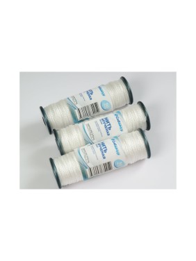 Нить СИБШНУР ПП крученая, белая, катушка 50г 40020