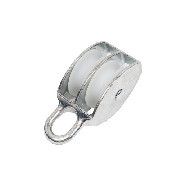 Двойной оцинкованный блок для троса, нейлоновый шкив 50мм 1шт - ярлык Tech-Krep 112733