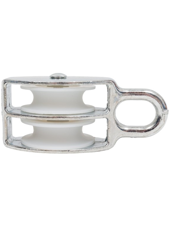 Двойной оцинкованный блок для троса, нейлоновый шкив 50мм 1шт - ярлык Tech-Krep 112733