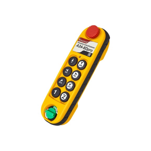 Радиоуправление TELECRANE a24-8dpro, пульт 8 кнопок, 2 скорости, питание ac28-456v 00-00004054