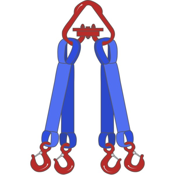 Четырехветвевой текстильный строп ТамбовТехСнаб 4СТ 20 т, 6 м 7930130723292