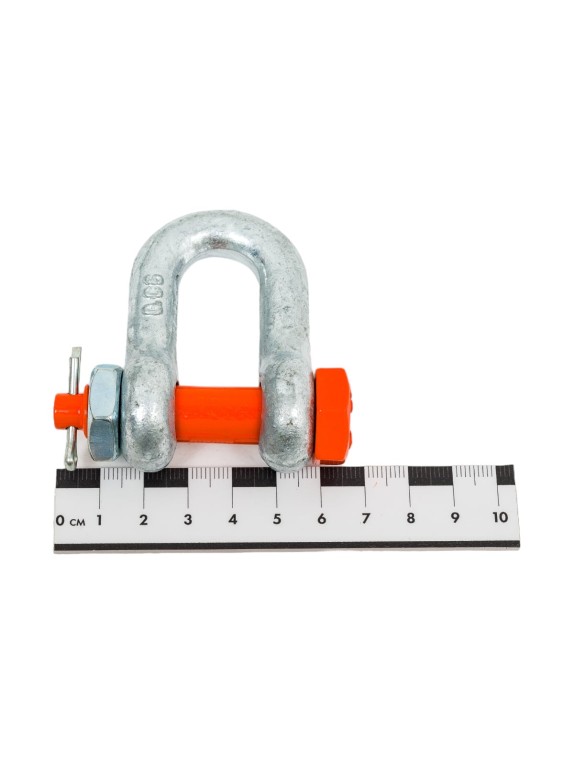 Такелажная прямая скоба со шплинтом HAKLIFT грузоподъемность 1,5 т SAK15SLBP