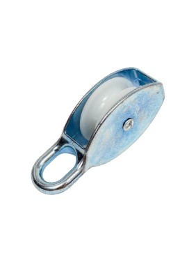 Одинарный оцинкованный блок для троса, нейлоновый шкив 50мм 1шт - ярлык Tech-Krep 112745