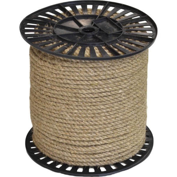 Крученая льняная веревка truEnergy 8 мм катушка 150 м 12527