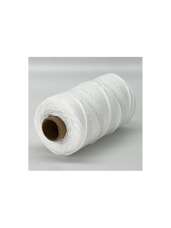 Полипропиленовый плетеный шнур truEnergy 1,5 мм, белый, бобина 100 м 12394