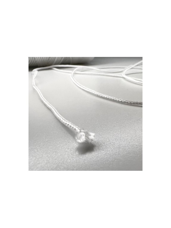 Полипропиленовый плетеный шнур truEnergy 1,5 мм, белый, бобина 100 м 12394