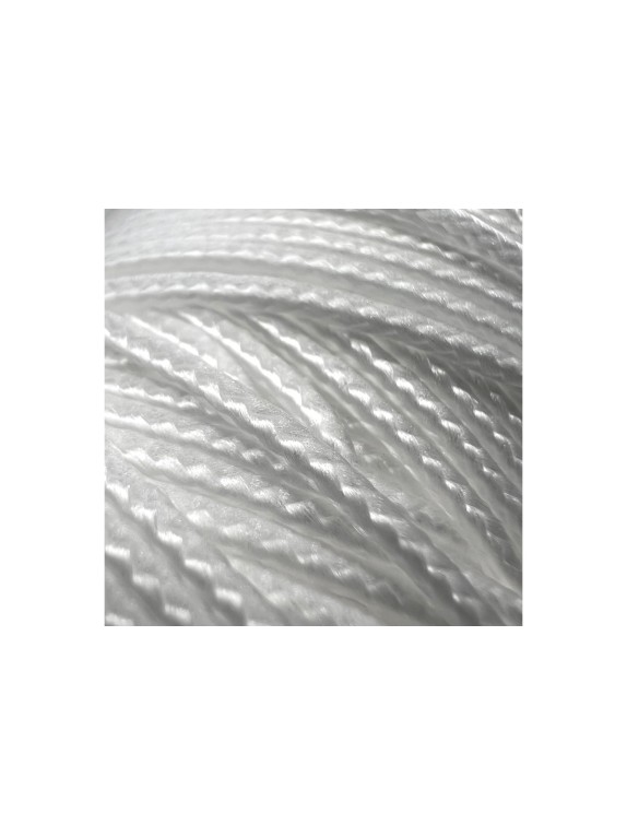 Полипропиленовый плетеный шнур truEnergy 1,5 мм, белый, бобина 100 м 12394