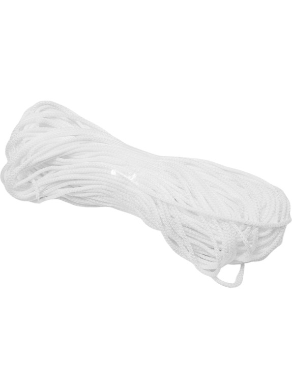 Шнур вязаный СИБШНУР д 5 мм, белый, 100 м 30145