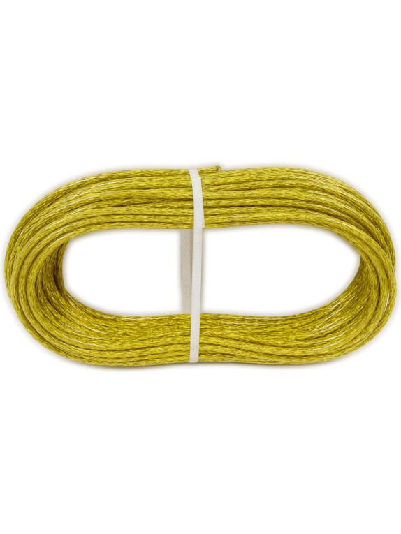 Стальной латунированный трос с покрытием полиамид BEFAST 4.0 погодоустойчивый, желтый, 20м TCO040YS