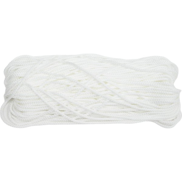 Шнур вязаный СИБШНУР д 6 мм, белый, 100 м 30187