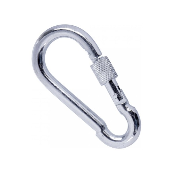 Пожарный карабин с фиксатором Промрукав 12 мм, DIN 5299D, 1 шт. PR08.25079