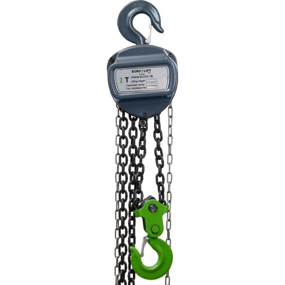 Ручная шестеренная стационарная таль EURO-LIFT ТВ ТРШ 2/6 (2 т, 6 м)