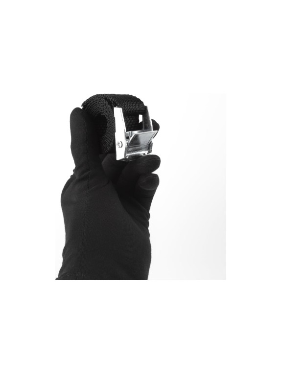 Ремень стяжной для крепления груза TopAuto 4 шт, 250 кг, 4 м, ширина 25 мм, с пряжкой-фиксатором, BLACK V-BL7303