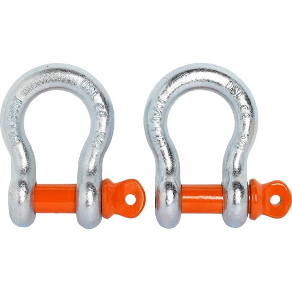 Шаклы буксировочные металлические AIRLINE 3,25 т / 13 т с сумкой, набор 2 шт. ASHA006