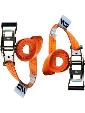 Комплект ремней стяжных кольцевых Grosco 7 т (14 т), 20 м, 75 мм, 2 шт, для крепления груза, с храповым механизмом RSTK07020C2