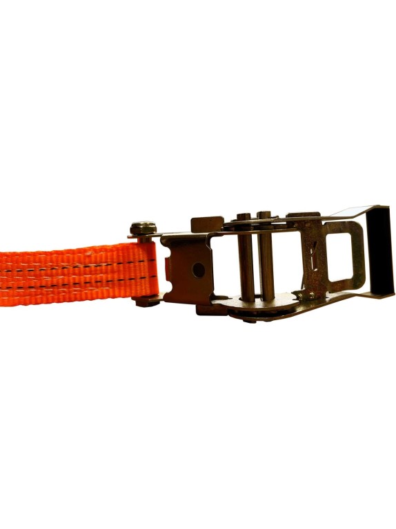 Комплект ремней стяжных кольцевых Grosco 7 т (14 т), 10 м, 75 мм, 2 шт, для крепления груза, с храповым механизмом RSTK07010C2