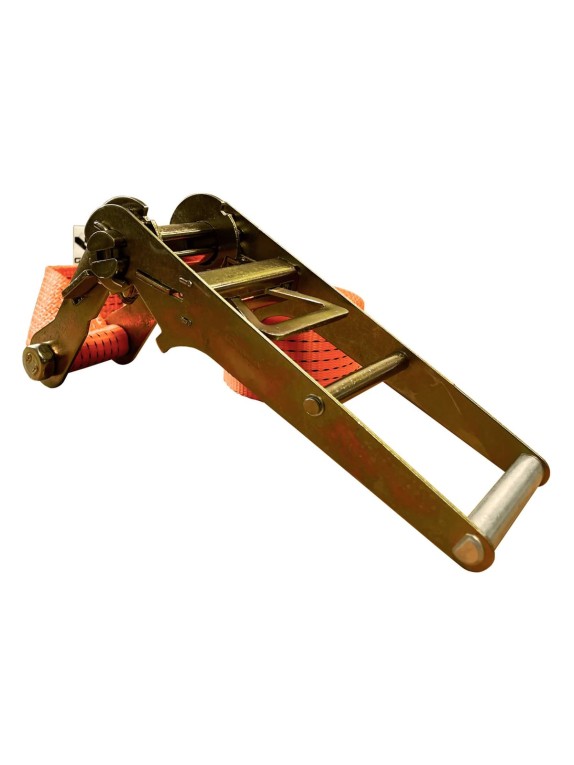 Комплект ремней стяжных кольцевых Grosco 7 т (14 т), 6 м, 75 мм, 2 шт, для крепления груза, с храповым механизмом RSTK07006C2