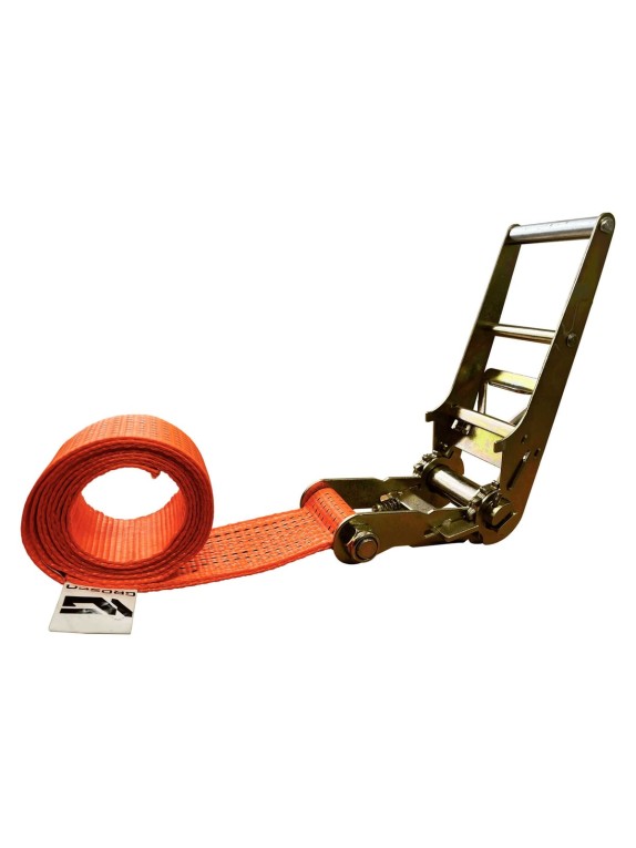 Комплект ремней стяжных кольцевых Grosco 7 т (14 т), 5 м, 75 мм, 2 шт, для крепления груза, с храповым механизмом RSTK07005C2