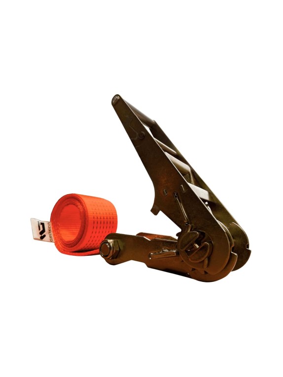 Комплект ремней стяжных кольцевых Grosco 5 т (10 т), 12 м, 50 мм, 2 шт, для крепления груза, с храповым механизмом RSTK05012C2