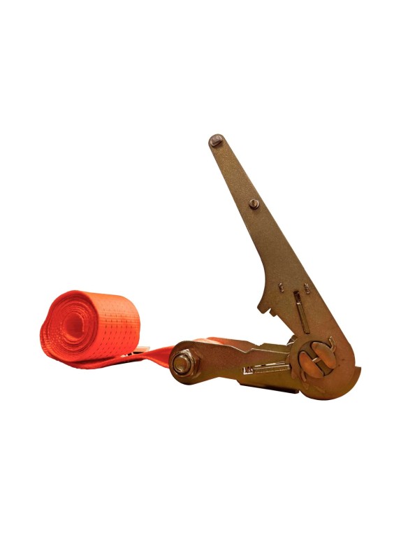 Комплект ремней стяжных кольцевых Grosco 5 т (10 т), 3 м, 50 мм, 2 шт, для крепления груза, с храповым механизмом RSTK05003C2