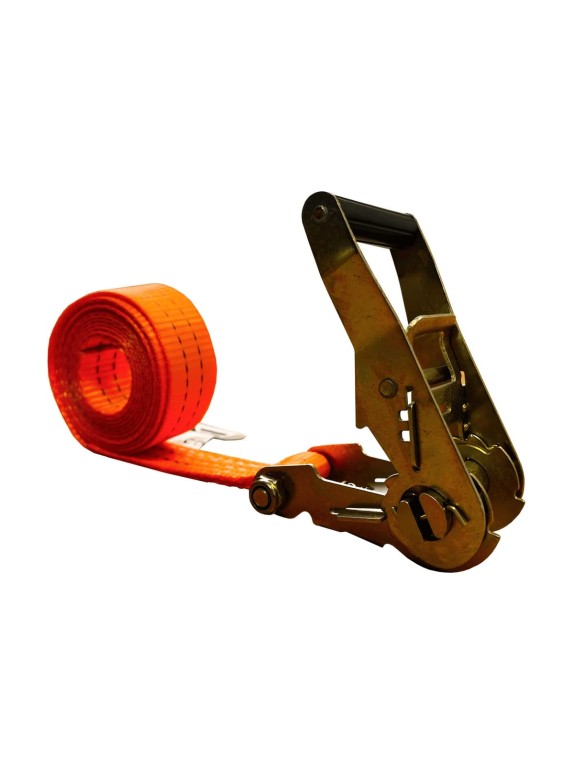 Комплект ремней стяжных кольцевых Grosco 5 т (10 т), 3 м, 50 мм, 2 шт, для крепления груза, с храповым механизмом RSTK05003C2