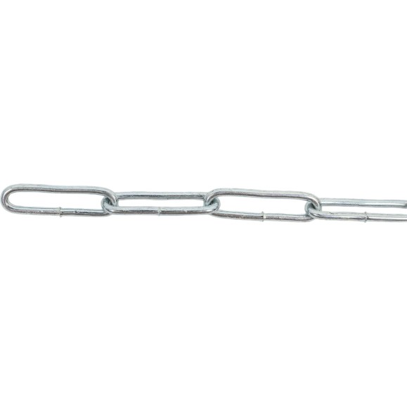 Цепь Fixbox DIN 763, дл. звено, 2 мм, белый цинк, 2.5 м 204520