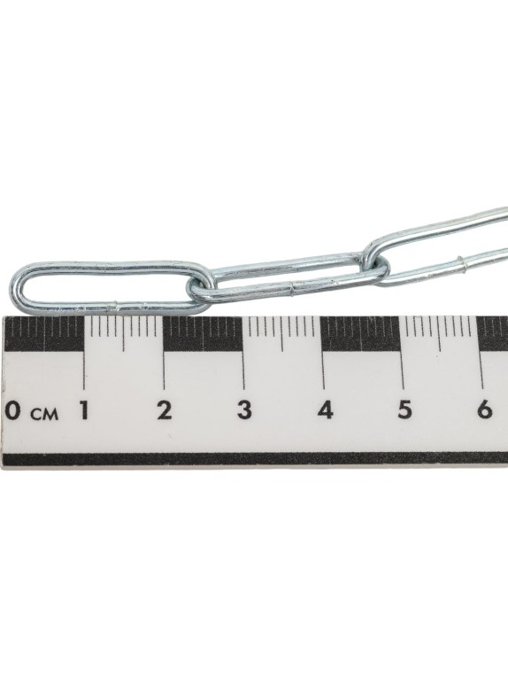 Цепь Fixbox DIN 763, дл. звено, 2 мм, белый цинк, 2.5 м 204520