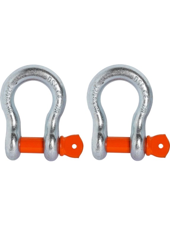 Шаклы буксировочные металлические AIRLINE 6,5 т / 26 т с сумкой, набор 2 шт. ASHA008