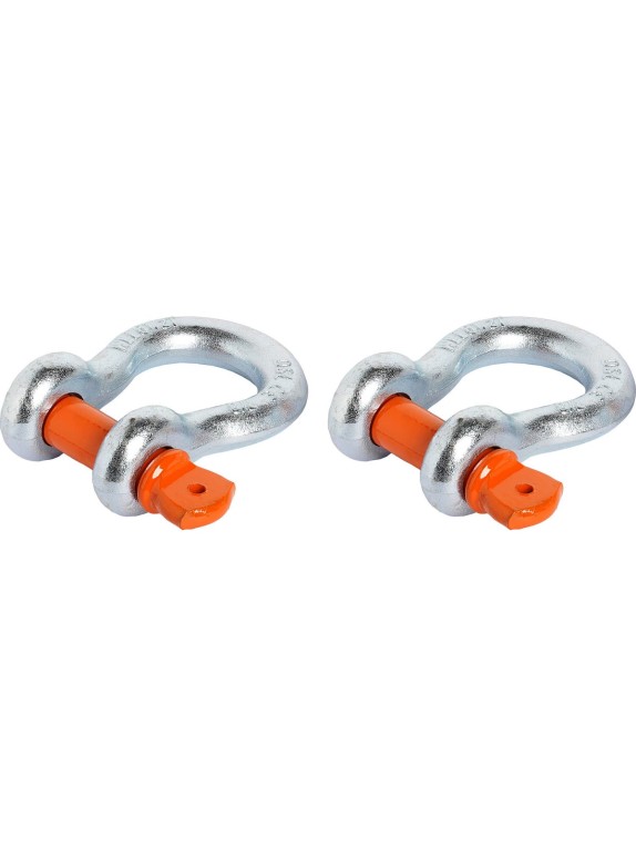 Шаклы буксировочные металлические AIRLINE 6,5 т / 26 т с сумкой, набор 2 шт. ASHA008