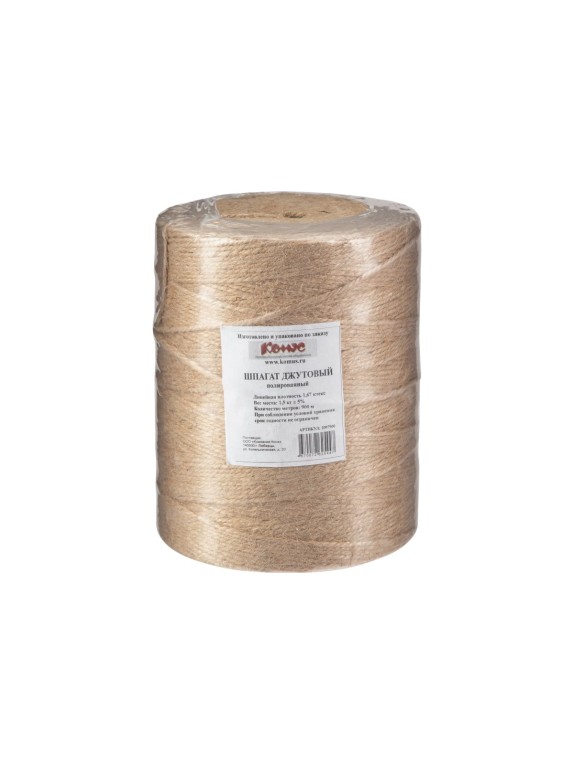 Шпагат джутовый Комус 1,67 ктекс, 900 м, П 3, в бобине 900 м, 1,5 кг 2097900