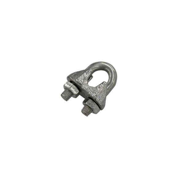 Зажим для стальных канатов STEELREX DIN 741, цинк, 8 мм, упаковка 2 шт. 0519008000W100000210 Зажим для стальных канатов STEELREX DIN 741, цинк, 8 мм, упаковка 2 шт. 0519008000W100000210